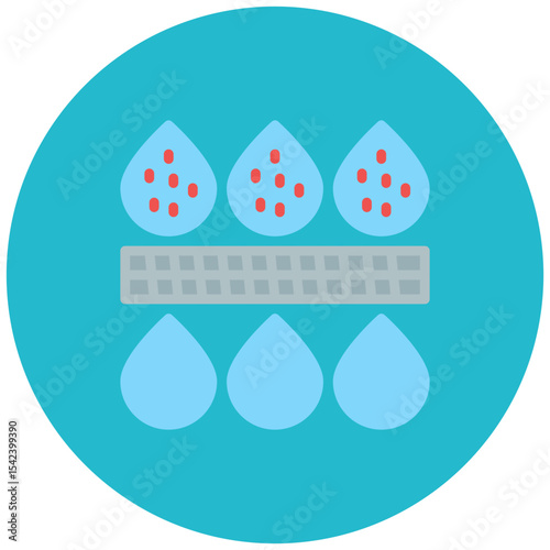 Microfiltration icon vector image. Can be used for Water Treatment.
