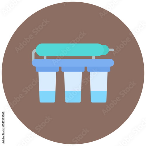 Reverse Osmosis icon vector image. Can be used for Water Treatment.