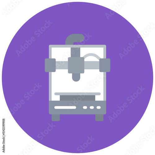 Dual Extrusion icon vector image. Can be used for Additive Maufacturing.