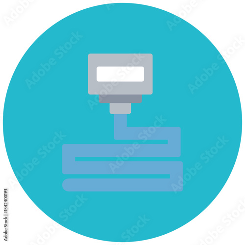 Nozzle icon vector image. Can be used for Additive Maufacturing.