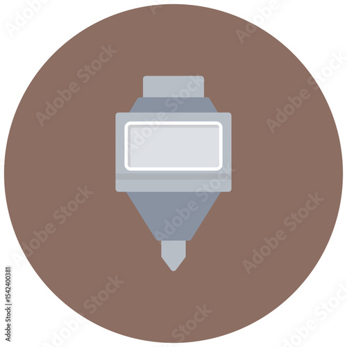 Print Head icon vector image. Can be used for Additive Maufacturing.