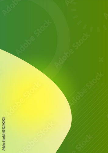 Vibrant Green Abstract Background Design featuring Gradient Shades and Organic Shapes ideal for modern presentations or website banners