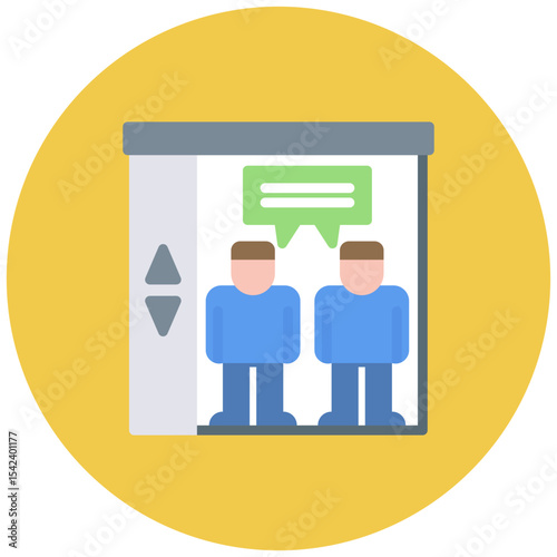 Elevator Pitch icon vector image. Can be used for Job Fair.
