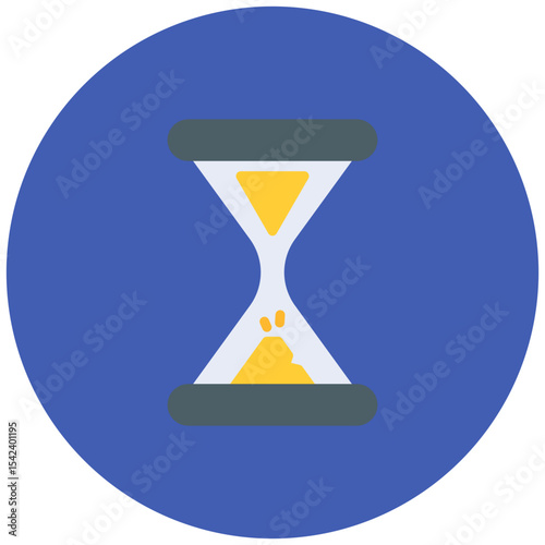 Hourglass icon vector image. Can be used for Job Fair.