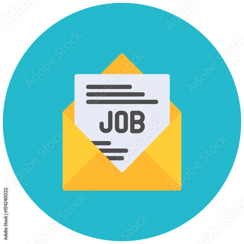 Job Offer icon vector image. Can be used for Job Fair.