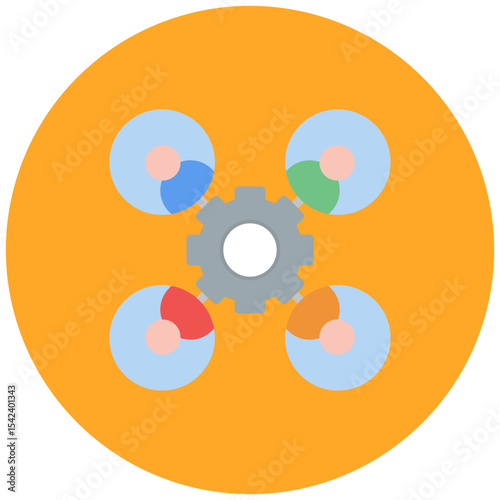 Networking Group icon vector image. Can be used for Job Fair.