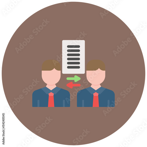 Contractual Disputes icon vector image. Can be used for Business Risks.