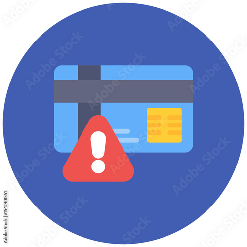 Credit Risk icon vector image. Can be used for Business Risks.