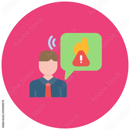 Employee Misconduct icon vector image. Can be used for Business Risks.