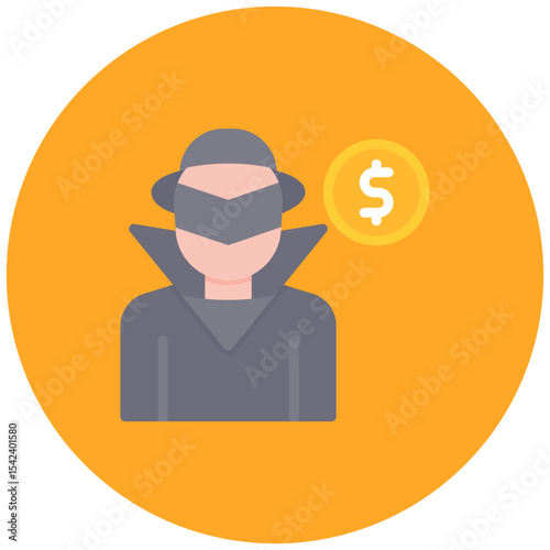 Fraud icon vector image. Can be used for Business Risks.