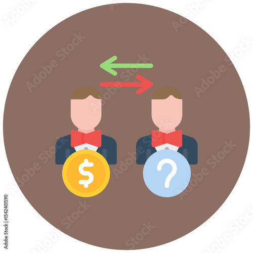 Insider Trading icon vector image. Can be used for Business Risks.
