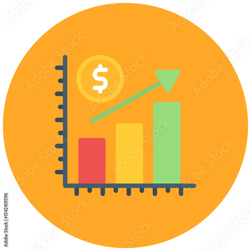Market Saturation icon vector image. Can be used for Business Risks.