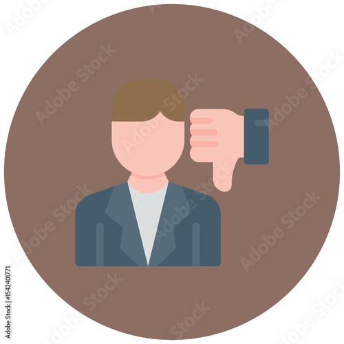 Reputation Damage icon vector image. Can be used for Business Risks.