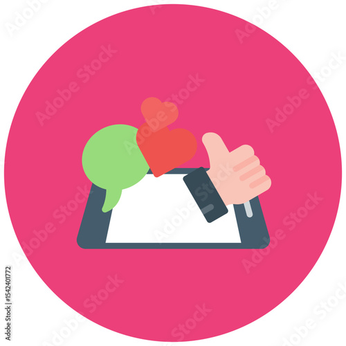Social Media Backlash icon vector image. Can be used for Business Risks.