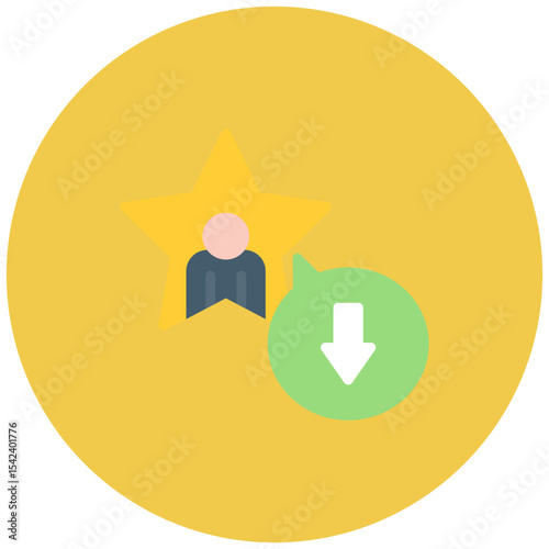 Talent Shortage icon vector image. Can be used for Business Risks.
