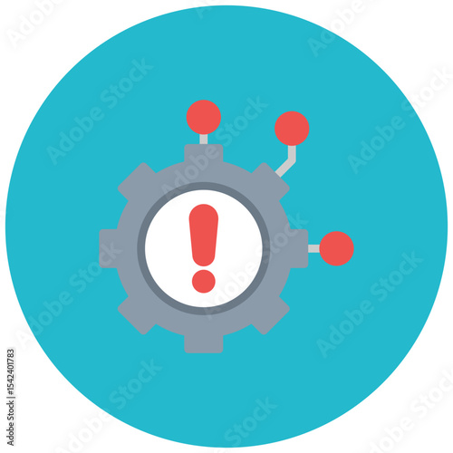 Technology Failure icon vector image. Can be used for Business Risks.
