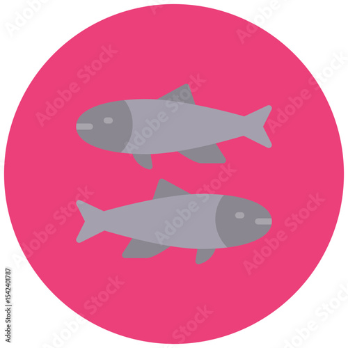 Anchovy icon vector image. Can be used for Fish and Seafood.