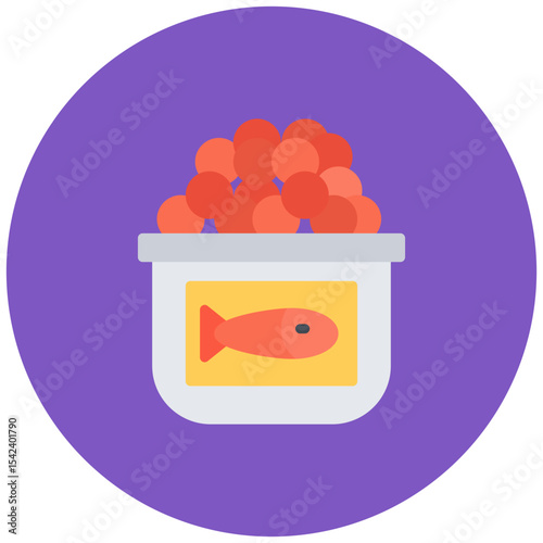 Caviar icon vector image. Can be used for Fish and Seafood.
