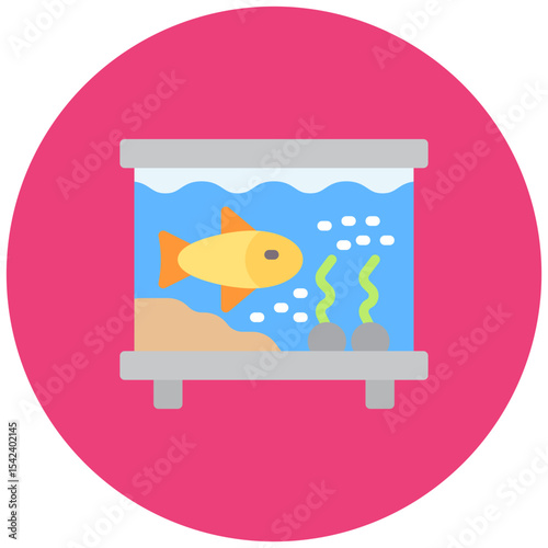 Fish Tank icon vector image. Can be used for Fish and Seafood.
