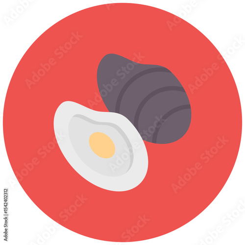 Oyster icon vector image. Can be used for Fish and Seafood.