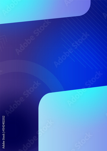 Vibrant Blue Abstract Background Design Gradient Texture for Modern Presentations and Designs