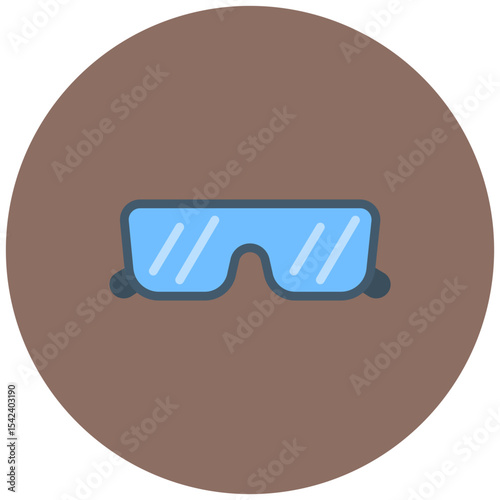 Sunglasses icon vector image. Can be used for Sun Protection.