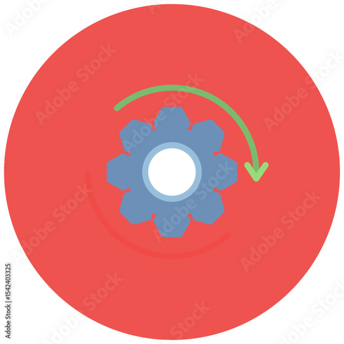 Change Management icon vector image. Can be used for Organization.