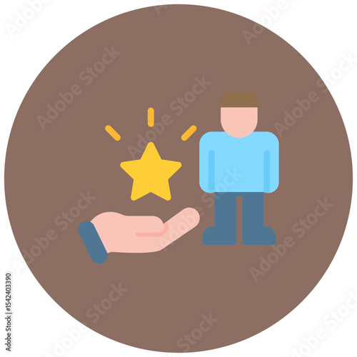 Employee Recognition icon vector image. Can be used for Organization.