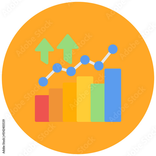 Growth icon vector image. Can be used for Organization.