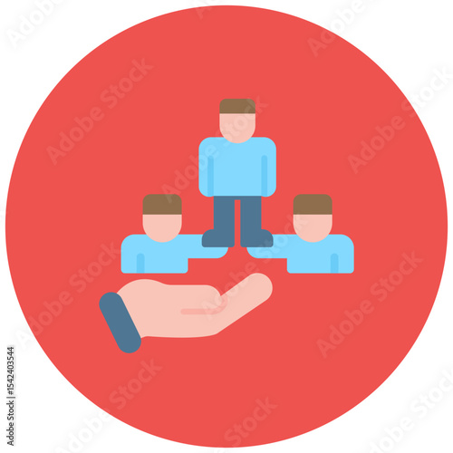Inclusion icon vector image. Can be used for Organization.
