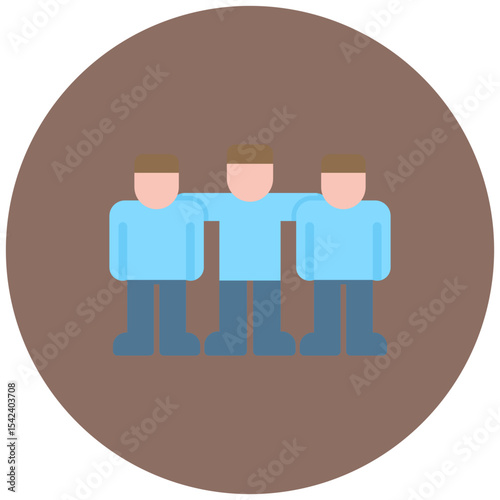 Team Spirit icon vector image. Can be used for Organization.