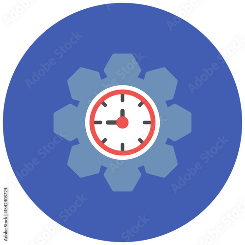 Time Management icon vector image. Can be used for Organization.