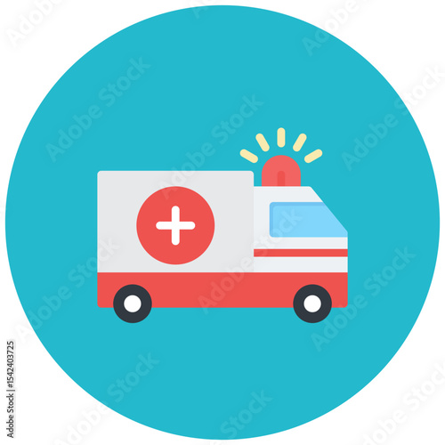 Ambulance icon vector image. Can be used for Tuberculosis.