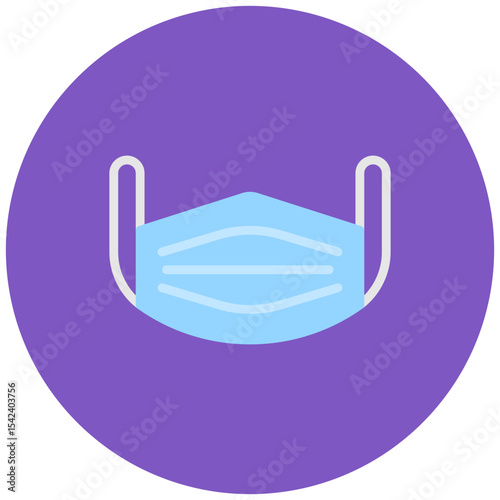 Face Mask icon vector image. Can be used for Tuberculosis.