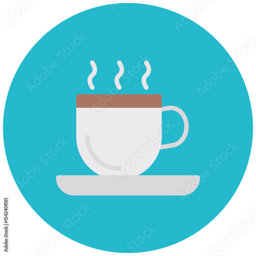 Cappuccino icon vector image. Can be used for Brunch.