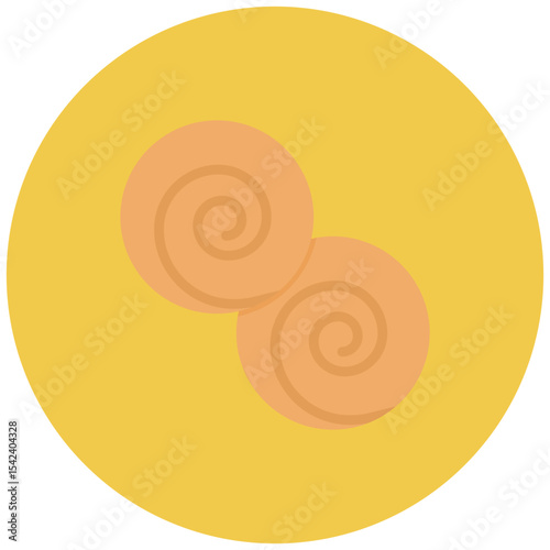 Danish Pastry icon vector image. Can be used for Brunch.