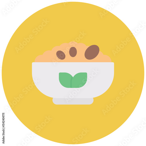 Granola icon vector image. Can be used for Brunch.