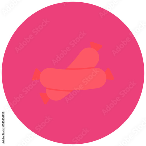 Sausage Link icon vector image. Can be used for Brunch.