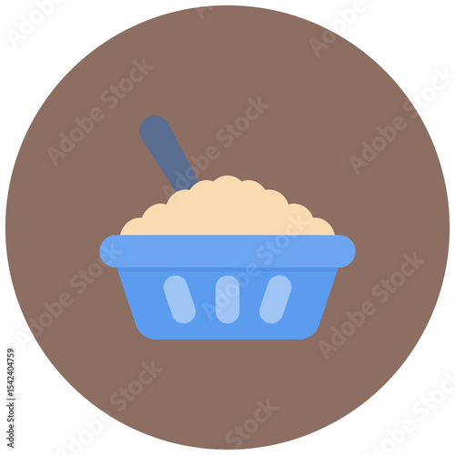Porridge Bowl icon vector image. Can be used for Brunch.