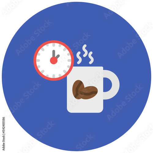 Break icon vector image. Can be used for Business Meeting.