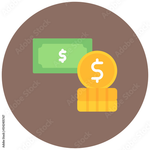 Money icon vector image. Can be used for Business Meeting.