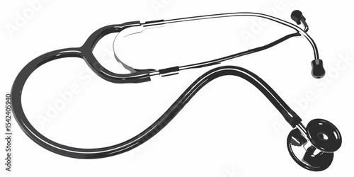 Diagnostic Tool: Classic Stethoscope for Heartbeat and Lung Sound Auscultation