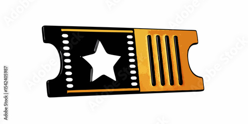 Military Recognition Award Ticket Graphic for Honoring Service and Veterans