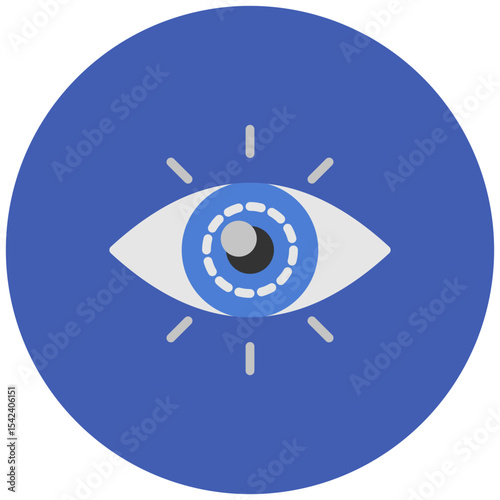 Vision icon vector image. Can be used for Thought Leadership.