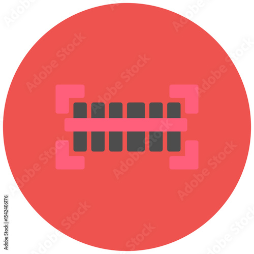 Barcode Scanner icon vector image. Can be used for Sensors.