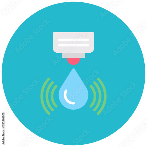 Water Sensor icon vector image. Can be used for Sensors.