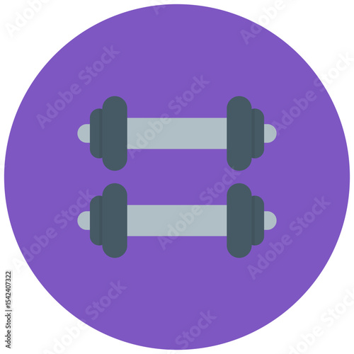 Dumbbell icon vector image. Can be used for Physical Wellbeing.