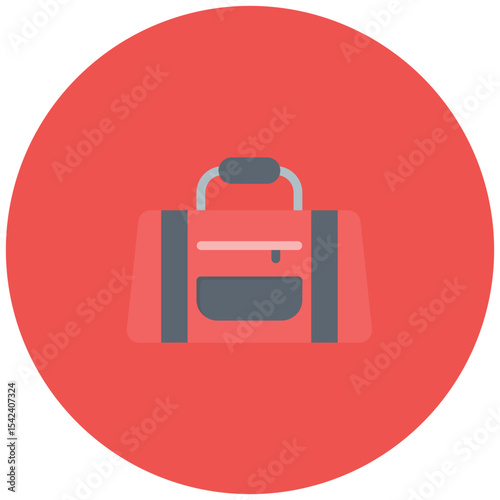 Gym Bag icon vector image. Can be used for Physical Wellbeing.