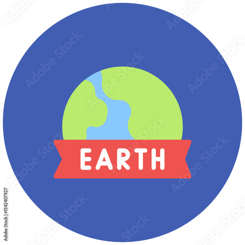 Earth Day icon vector image. Can be used for World Environment Day.