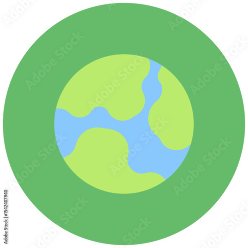 Earth icon vector image. Can be used for World Environment Day.